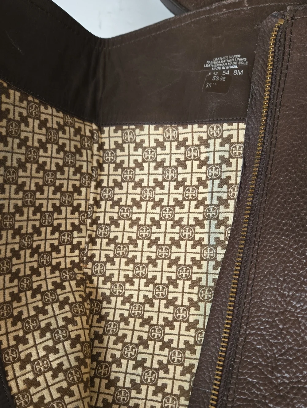 Tori Burch Tall Brown Riding Boots Size 8M